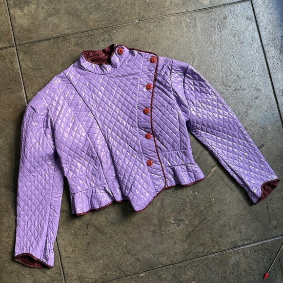 Vivienne Westwood 2017 2k$+ Andreas Kronthaler Padded Purple Jacket - Picture 14 of 16